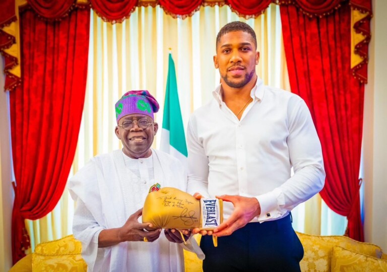 President Tinubu sends message of support to Anthony Joshua following tragic road accident