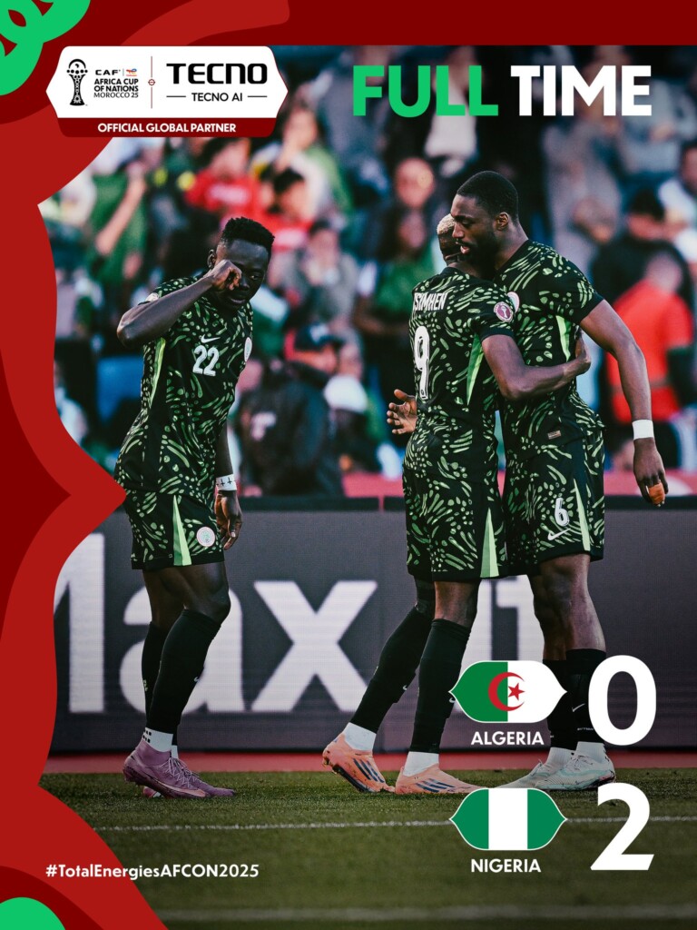 Nigeria too strong for Algeria as Super Eagles march into AFCON semi-finals