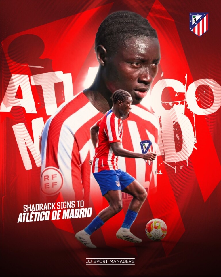 Former Kotoko midfielder Shadrack Addo joins Atlético Madrid Juvenile A