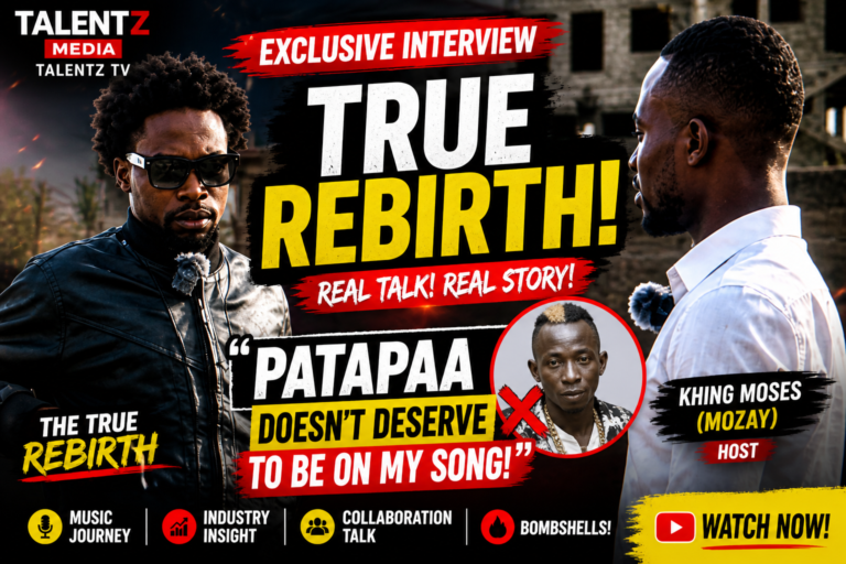 The True Rebirth sparks debate with bold comments about Patapaa in Talentz MEDIA interview.